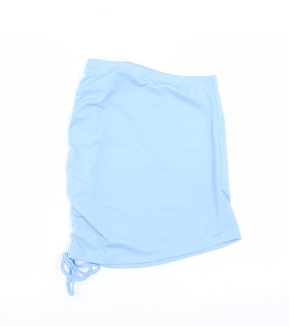 SheIn Womens Blue   Bandage Skirt Size S  - bodycon ruched sides