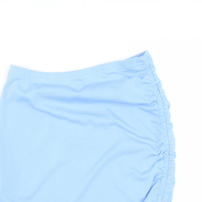 SheIn Womens Blue   Bandage Skirt Size S  - bodycon ruched sides