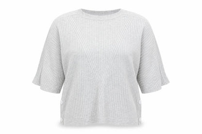 Marks & Spencer Womens Grey   Pullover Jumper Size M  - buttons side detail