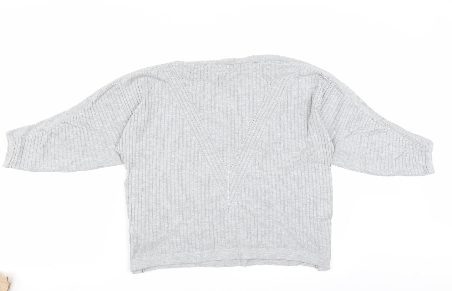 Marks and Spencer Womens Grey   Pullover Jumper Size M  - buttons side detail