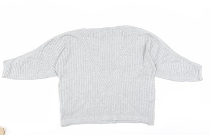 Marks and Spencer Womens Grey   Pullover Jumper Size M  - buttons side detail