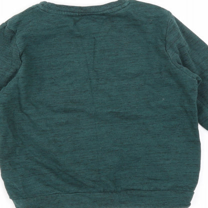 George Boys Green   Pullover Sweatshirt Size 5-6 Years  - fun fun fun