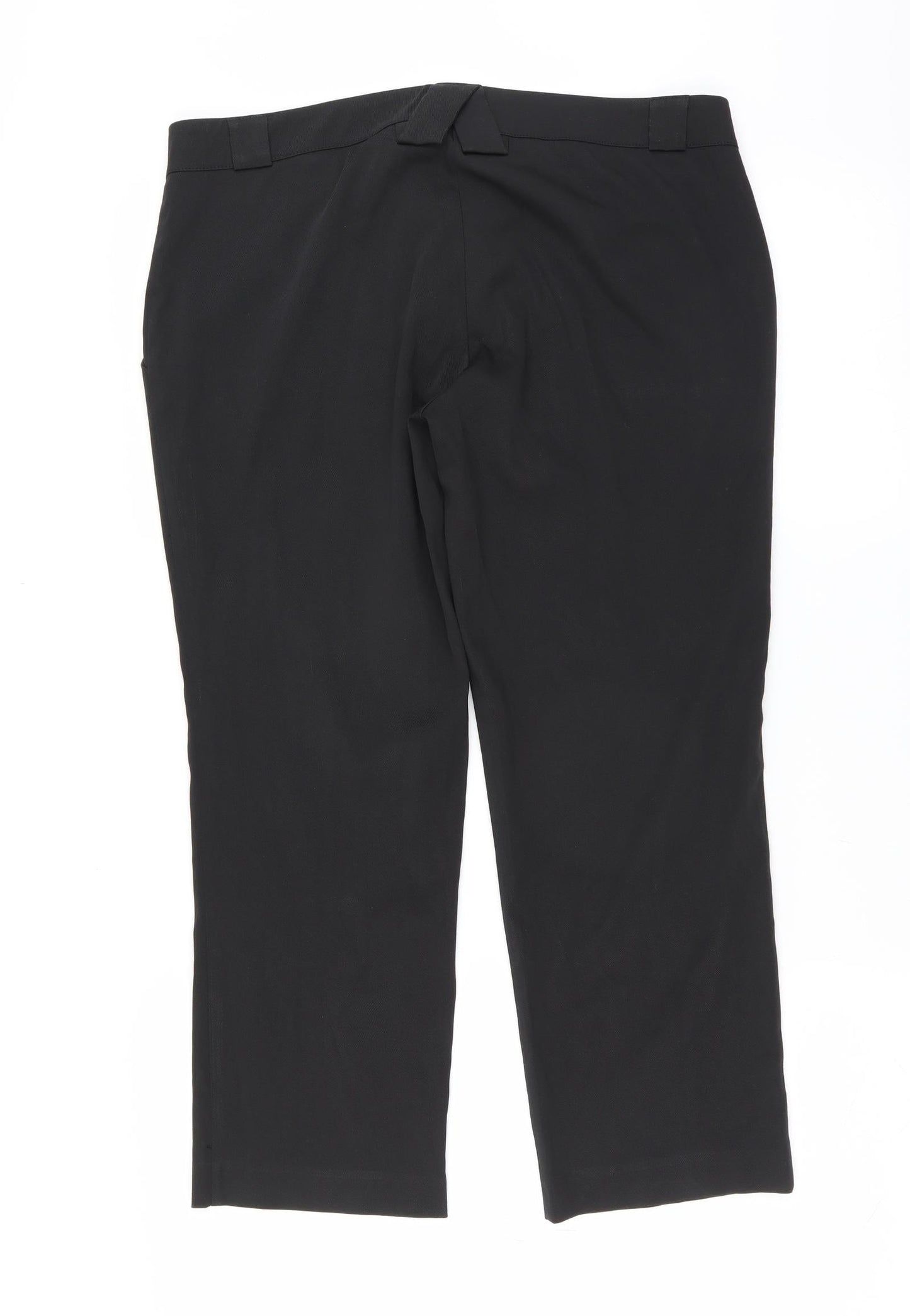 Internationale Womens Black   Trousers  Size 12 L24 in - cropped