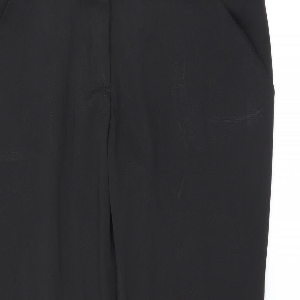Internationale Womens Black   Trousers  Size 12 L24 in - cropped