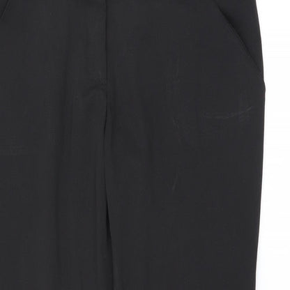 Internationale Womens Black   Trousers  Size 12 L24 in - cropped