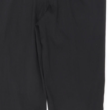 Internationale Womens Black   Trousers  Size 12 L24 in - cropped