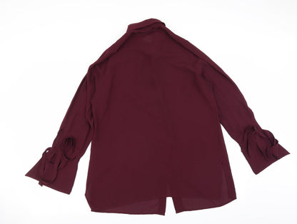Womens UK Size 14 Very Purple Basic Blouse