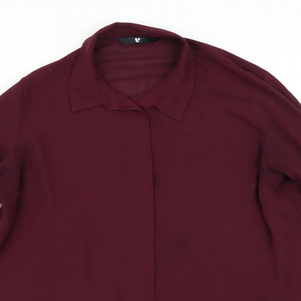 Womens UK Size 14 Very Purple Basic Blouse