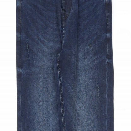 Savannah Miller Womens Blue  Denim Skinny Jeans Size 8 L30 in - distressed
