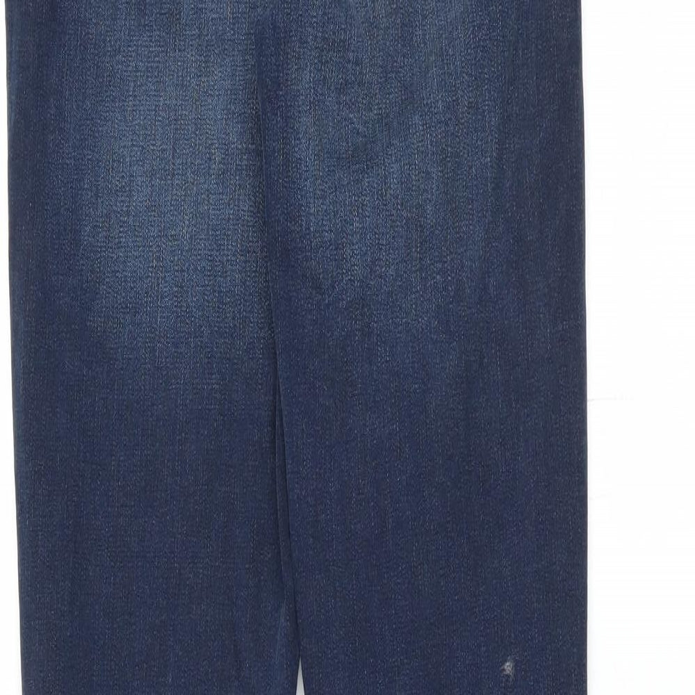 Savannah Miller Womens Blue  Denim Skinny Jeans Size 8 L30 in - distressed