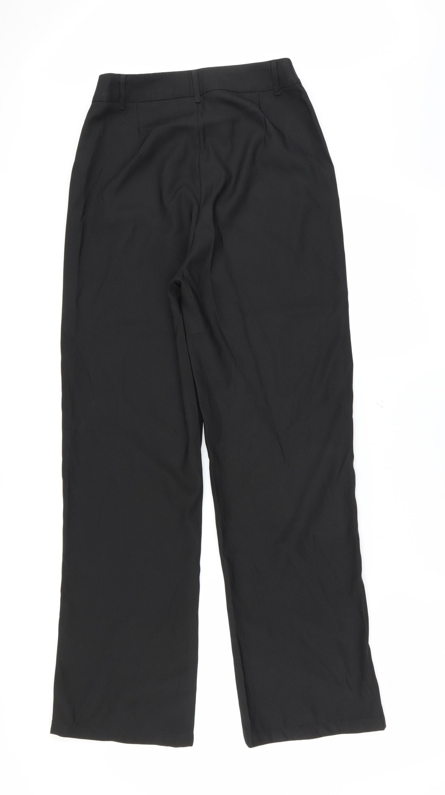 Womens UK Size 8 PRETTYLITTLETHING Regular Fit  Black Trousers