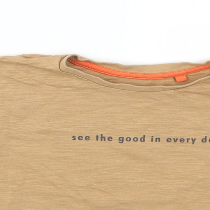 George Boys Brown   Basic T-Shirt Size 12-18 Months  - See the Good In Ever Day Tiger