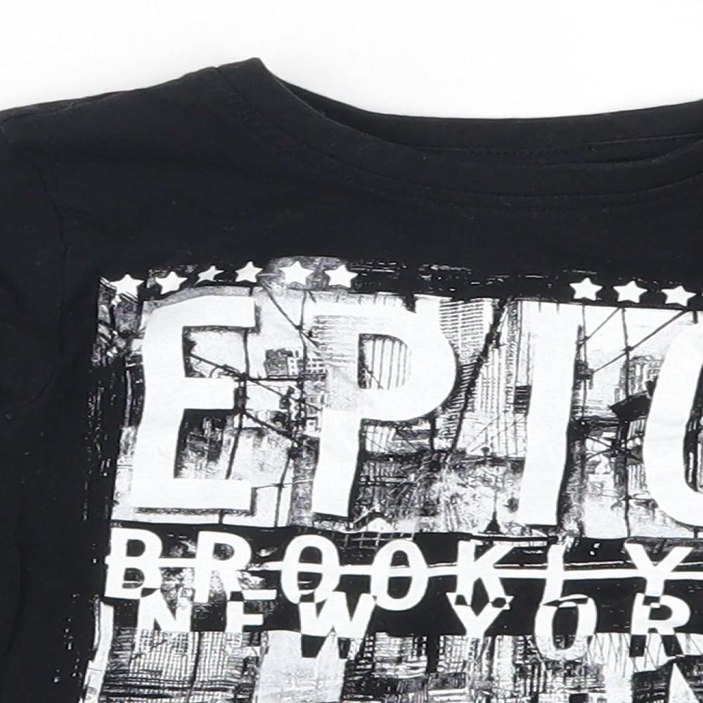 Primark Boys Black   Basic T-Shirt Size 18-24 Months  - Epic Brooklyn New York