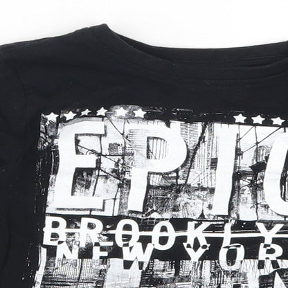 Primark Boys Black   Basic T-Shirt Size 18-24 Months  - Epic Brooklyn New York