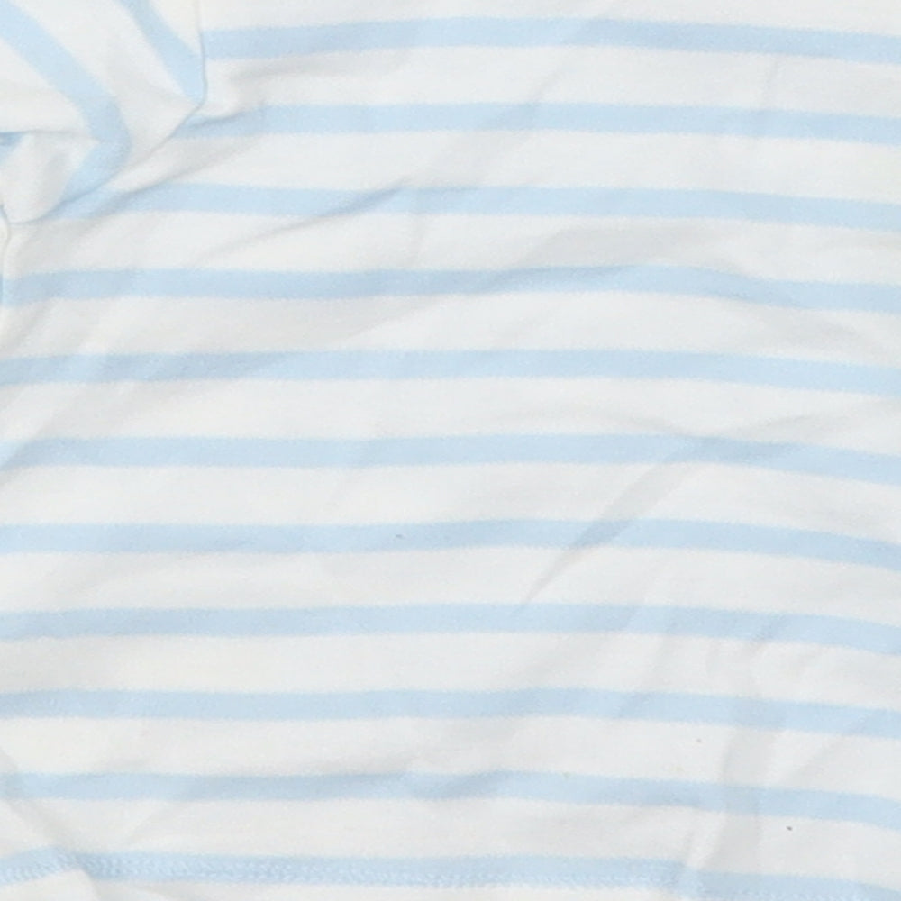 Mini Club Boys Blue Striped  Basic T-Shirt Size 0-3 Months  - B Is For Bear and Baby