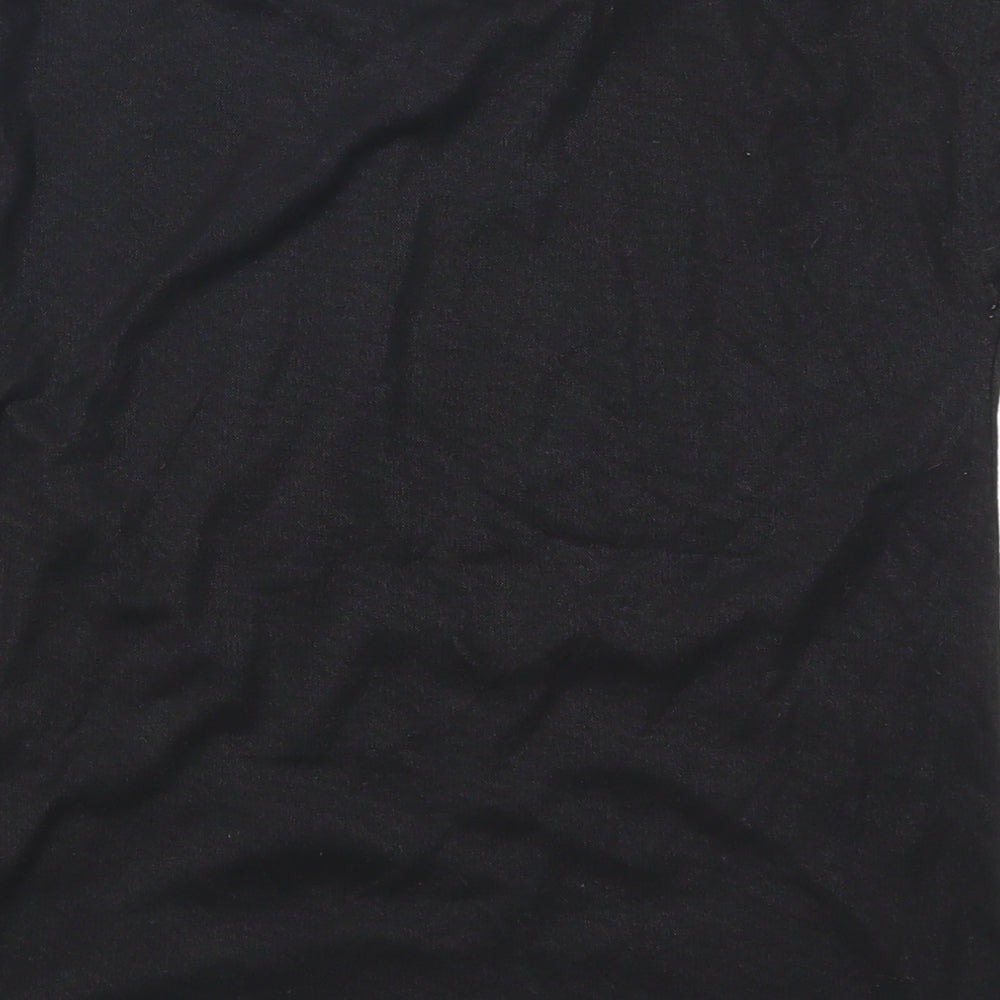 TU Girls Black   Basic T-Shirt Size 10 Years  - Stars