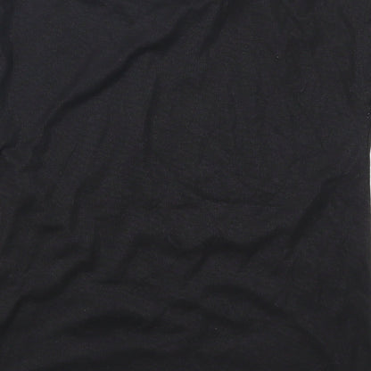 TU Girls Black   Basic T-Shirt Size 10 Years  - Stars