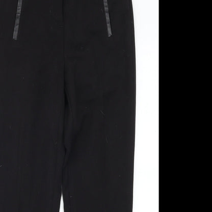 F&F Womens Black   Trousers  Size 6 L25 in