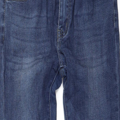 REDAIL Womens Blue  Denim Skinny Jeans Size 10 L28 in - Ankle Slits