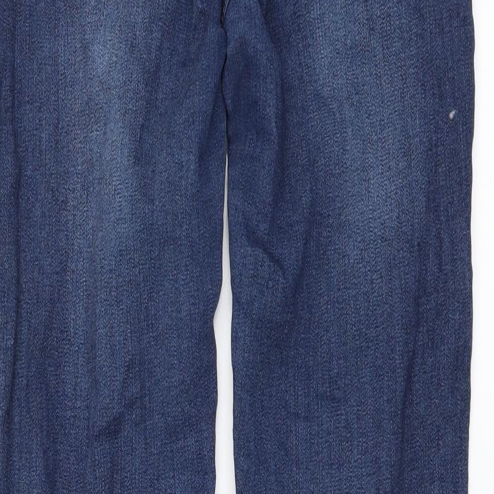 REDAIL Womens Blue  Denim Skinny Jeans Size 10 L28 in - Ankle Slits