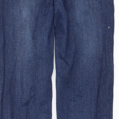 REDAIL Womens Blue  Denim Skinny Jeans Size 10 L28 in - Ankle Slits