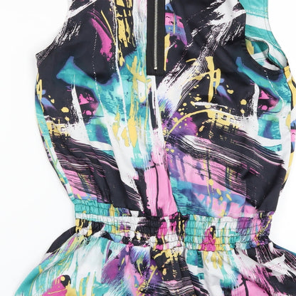 Primark Womens Multicoloured Geometric  Tunic Blouse Size 10