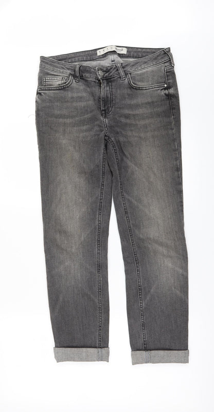 Denim & Co. Womens Black  Denim Skinny Jeans Size 10 L26 in