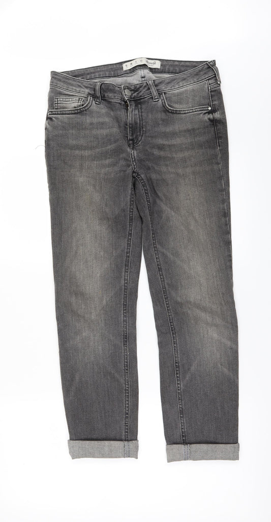 Denim & Co. Womens Black  Denim Skinny Jeans Size 10 L26 in