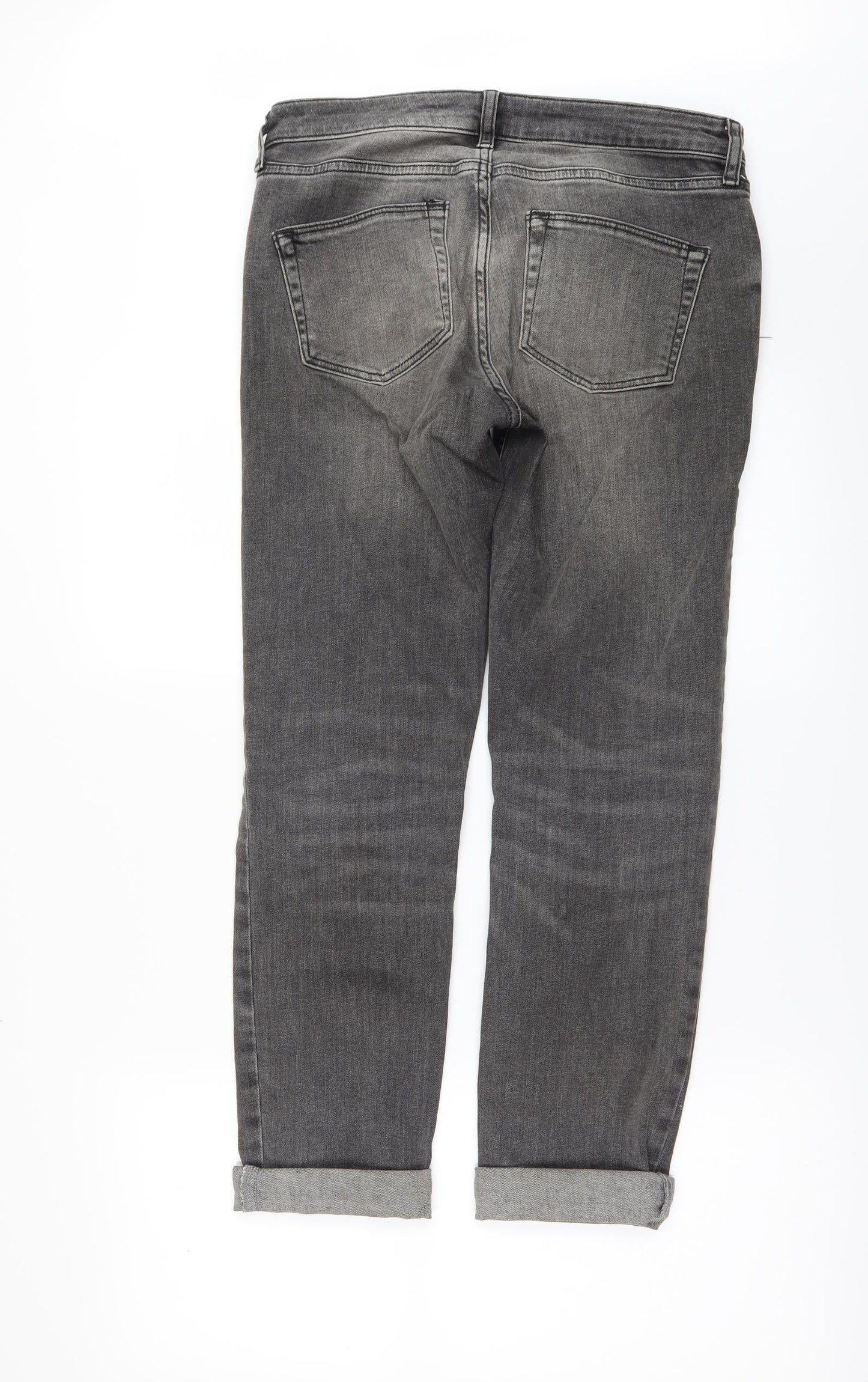 Denim & Co. Womens Black  Denim Skinny Jeans Size 10 L26 in