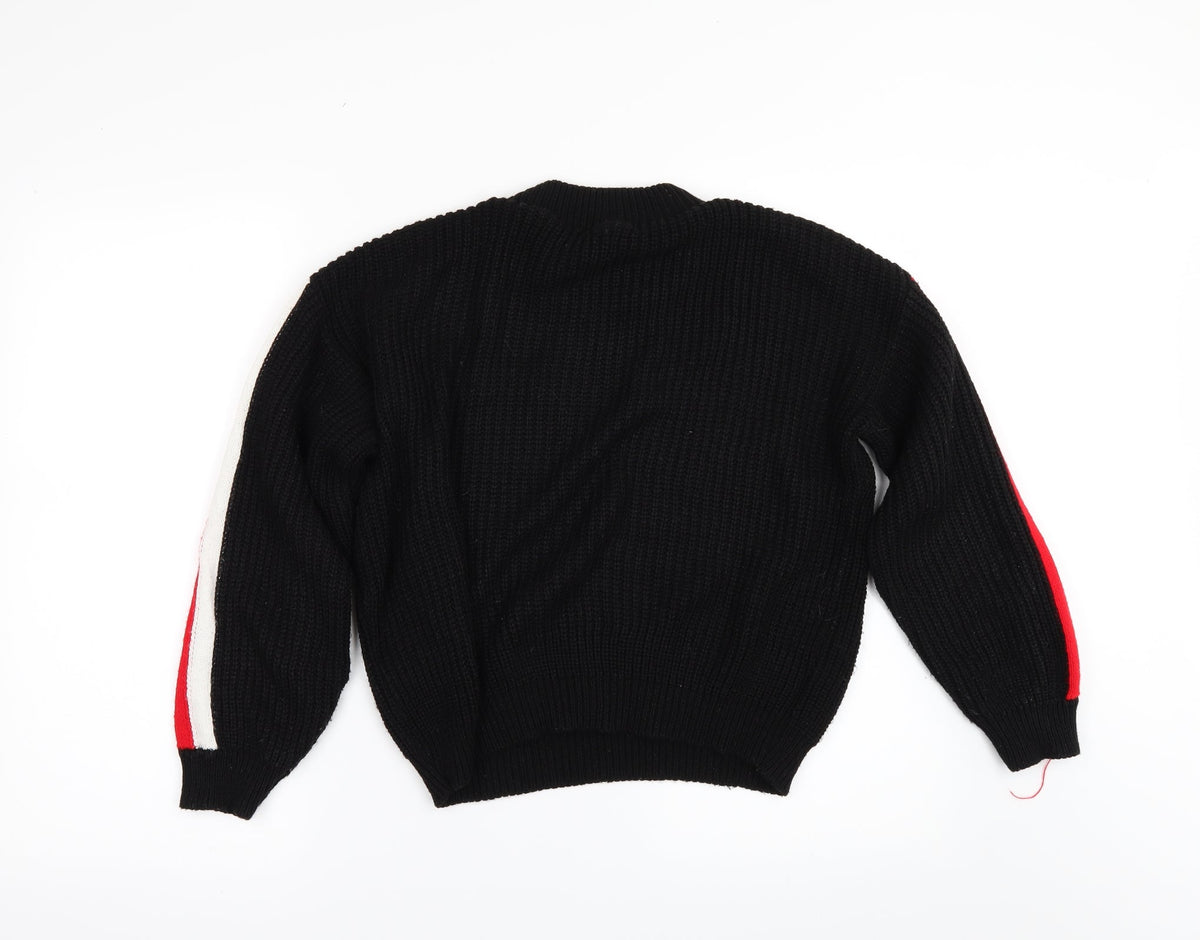 I SAW IT FIRST Womens Black   Pullover Jumper Size L