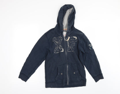 George Boys Blue   Full Zip Hoodie Size 9-10 Years
