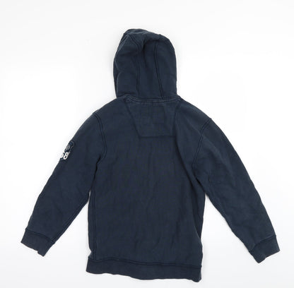 George Boys Blue   Full Zip Hoodie Size 9-10 Years