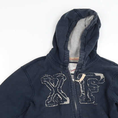 George Boys Blue   Full Zip Hoodie Size 9-10 Years