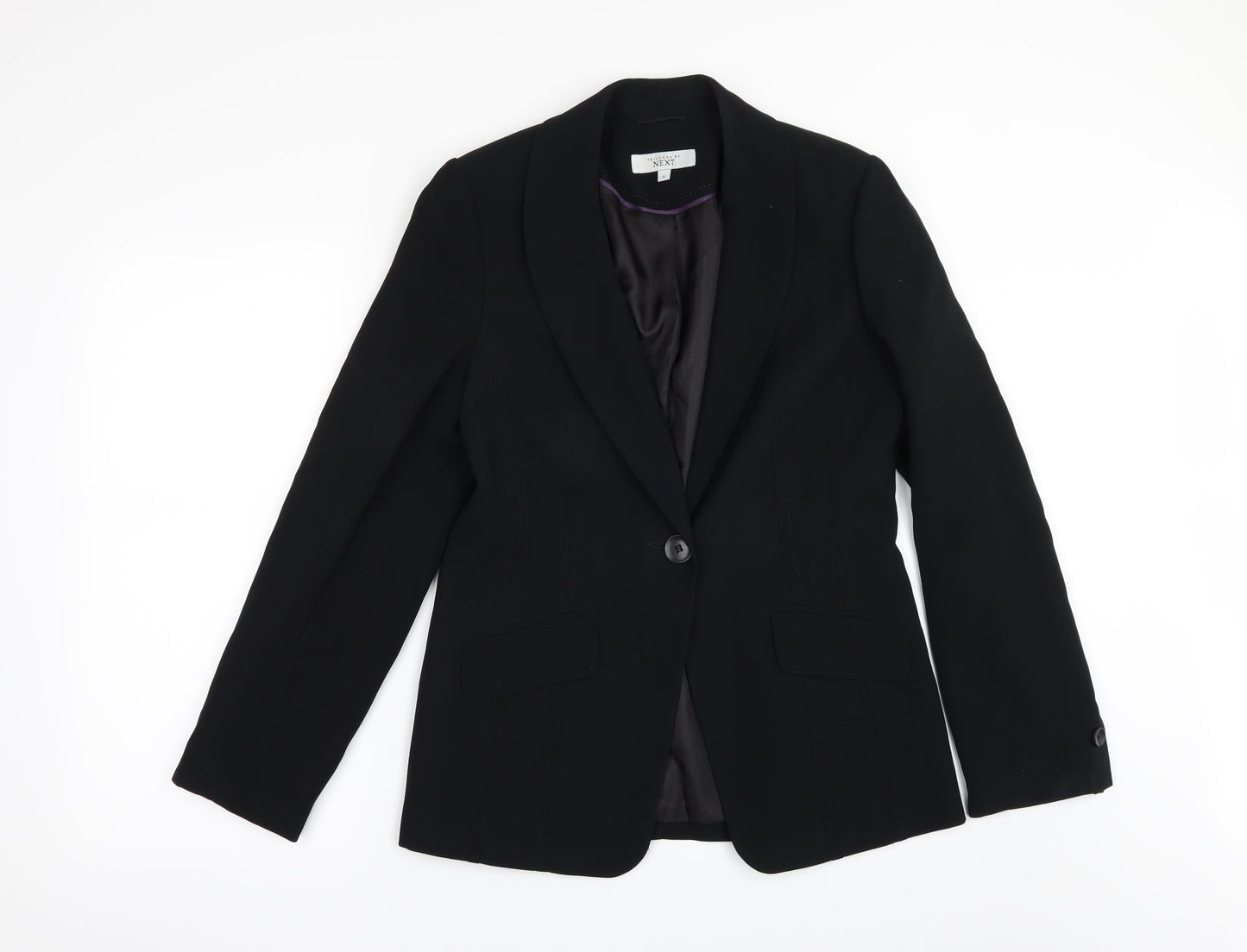 NEXT Womens Black Spotted  Jacket Suit Jacket Size 10