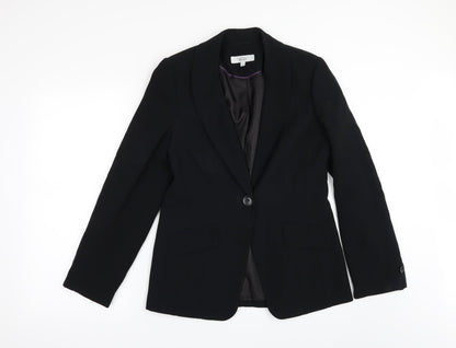 NEXT Womens Black Spotted  Jacket Suit Jacket Size 10