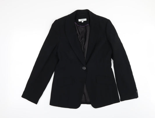 NEXT Womens Black Spotted  Jacket Suit Jacket Size 10