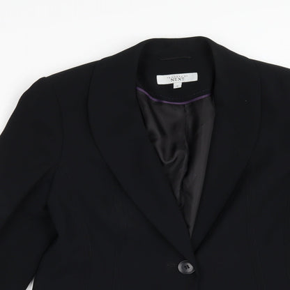 NEXT Womens Black Spotted  Jacket Suit Jacket Size 10