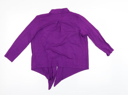 Debenhams Womens Purple   Shrug Jumper Size 10