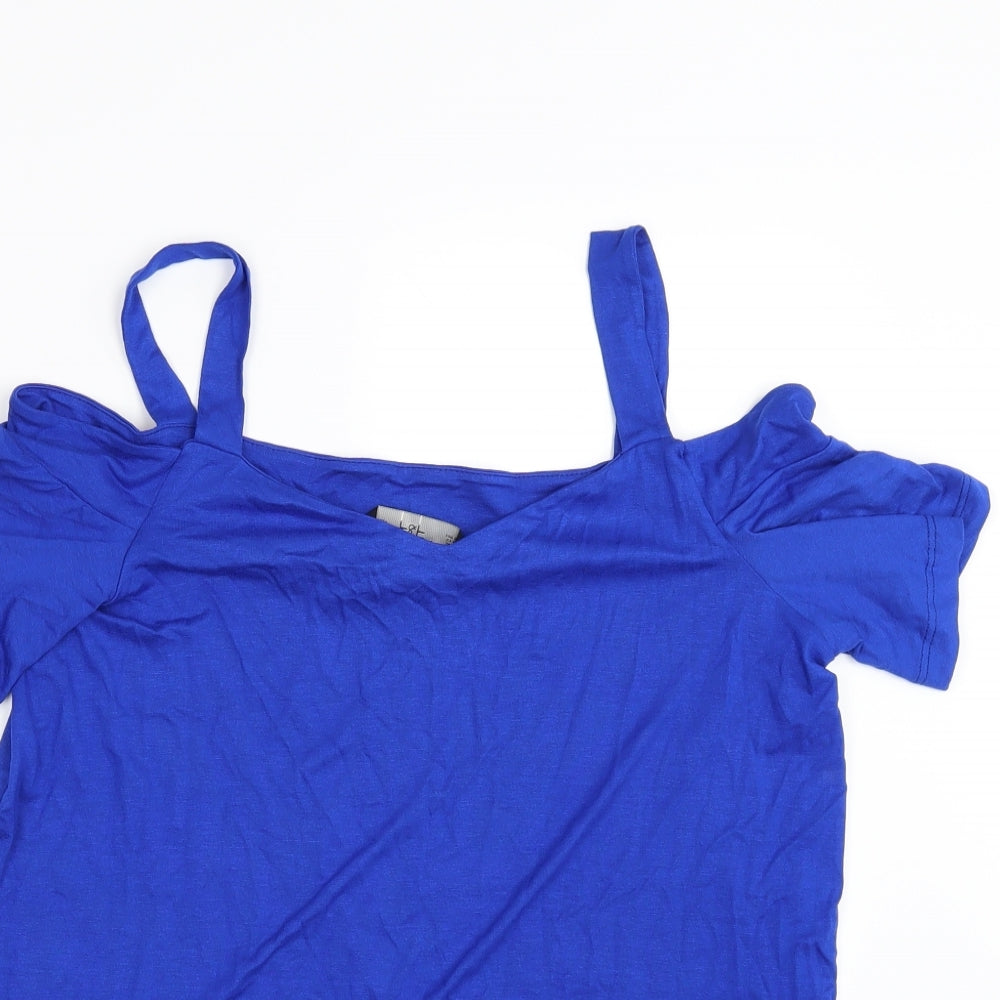 F&F Womens Blue   Basic T-Shirt Size 10