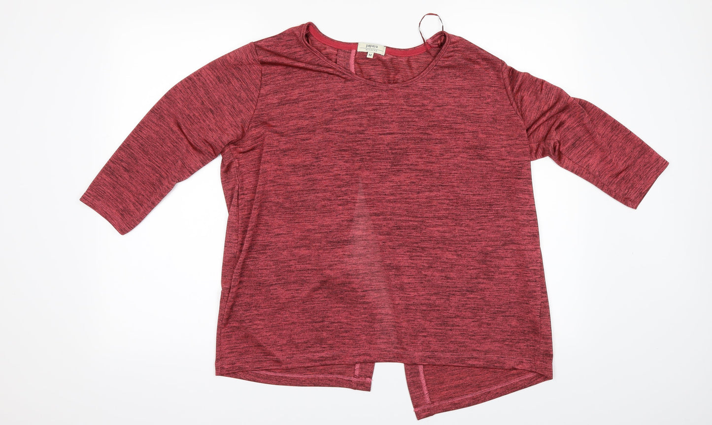 Papaya Womens Orange   Pullover Jumper Size M  - BACK SPLIT