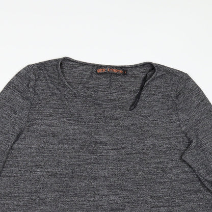 QED London Womens Grey   Tunic Blouse Size L