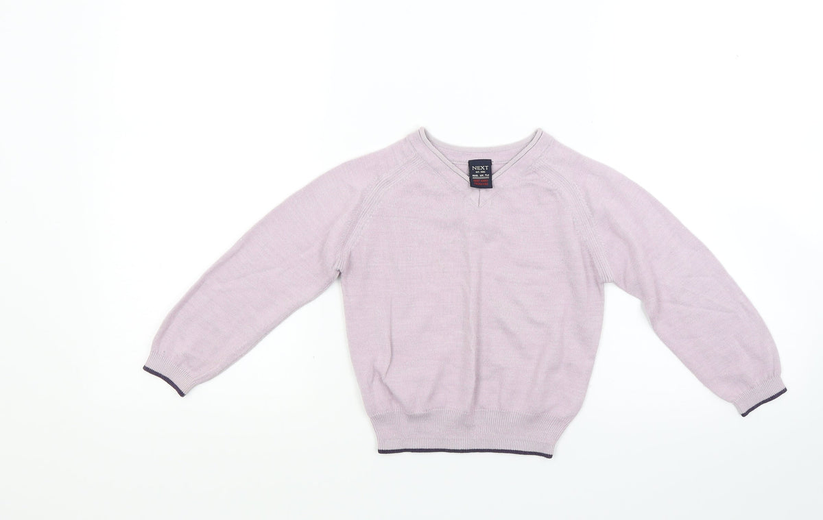 Next Girls Pink  Knit Pullover Jumper Size 2 Years
