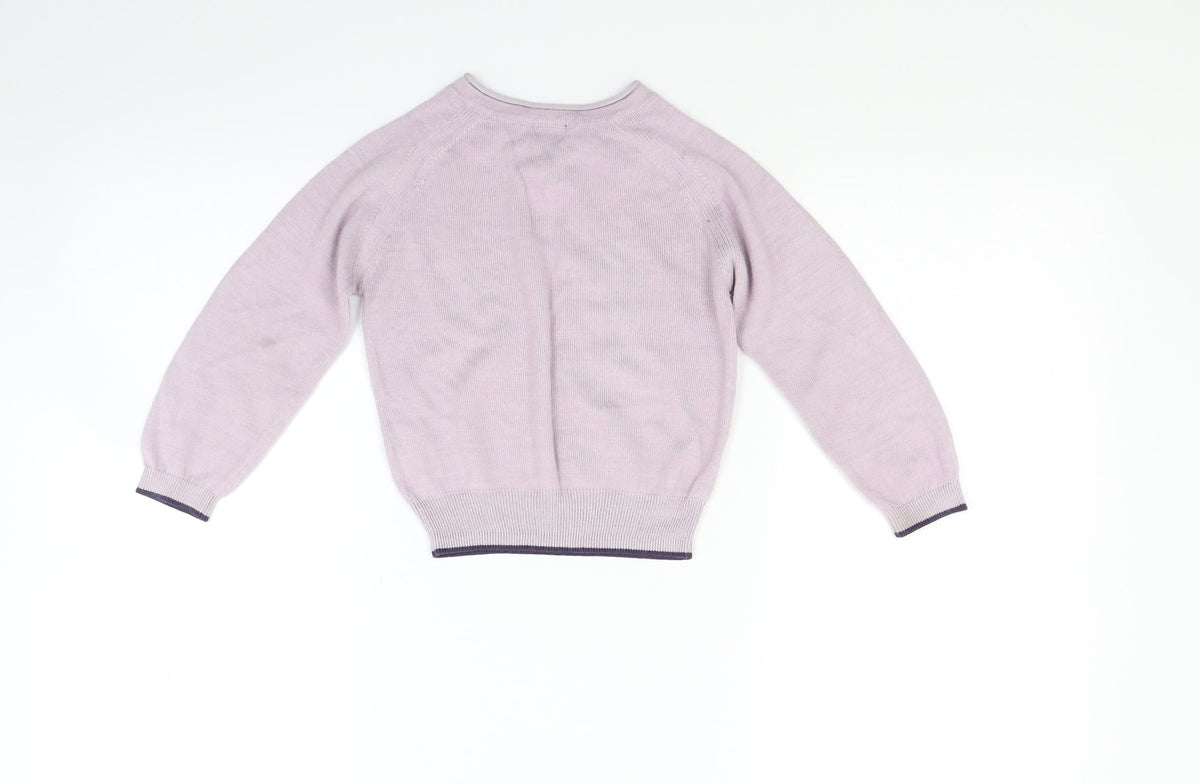 Next Girls Pink  Knit Pullover Jumper Size 2 Years