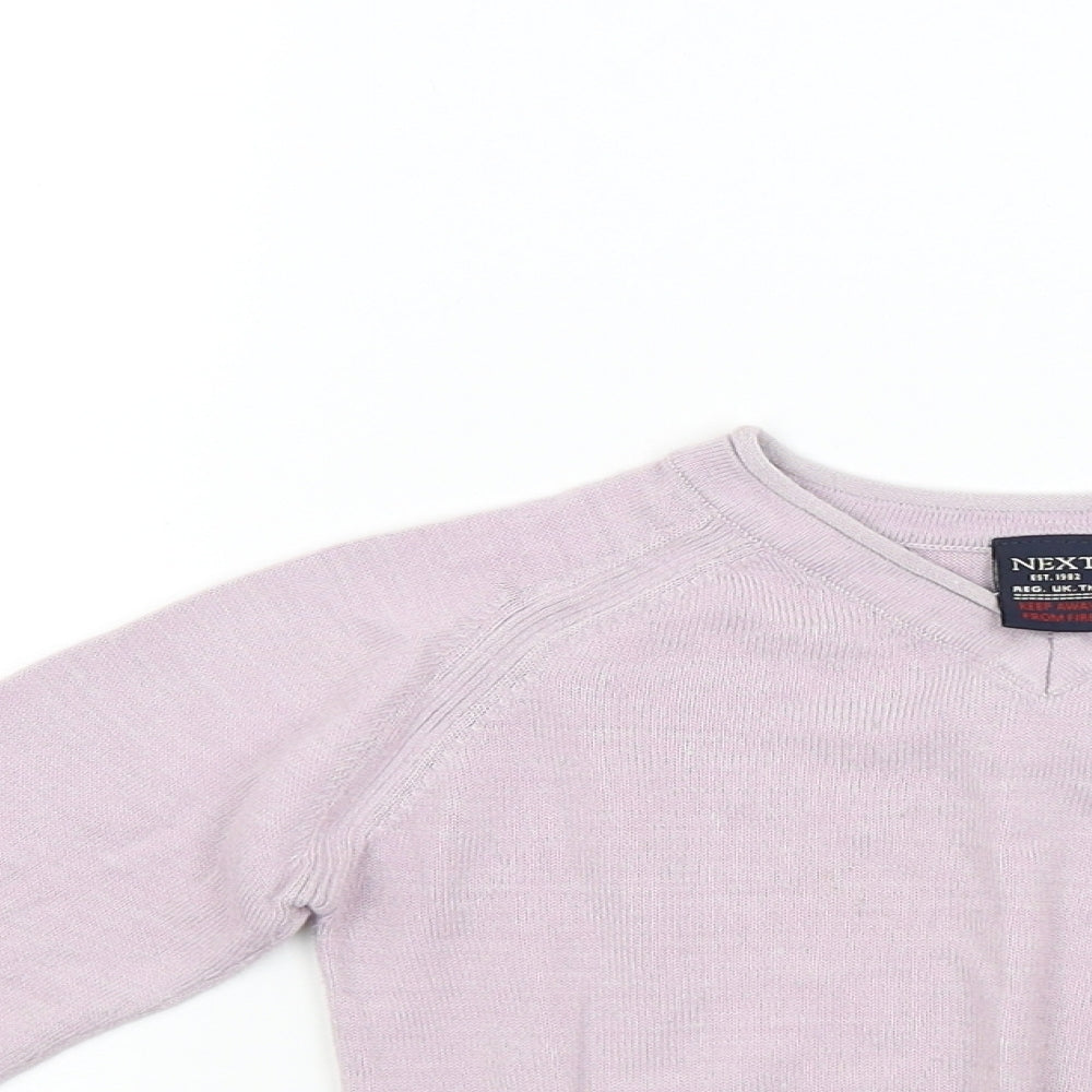Next Girls Pink  Knit Pullover Jumper Size 2 Years