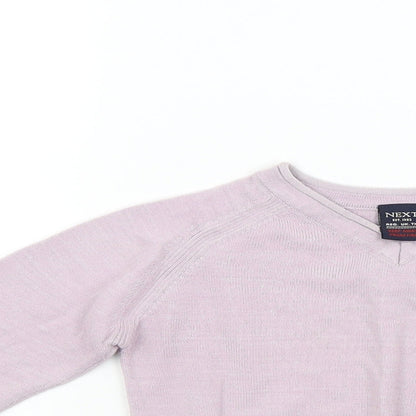 Next Girls Pink  Knit Pullover Jumper Size 2 Years