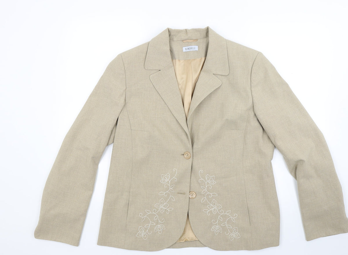 Blanchelle Womens Beige   Jacket  Size 12