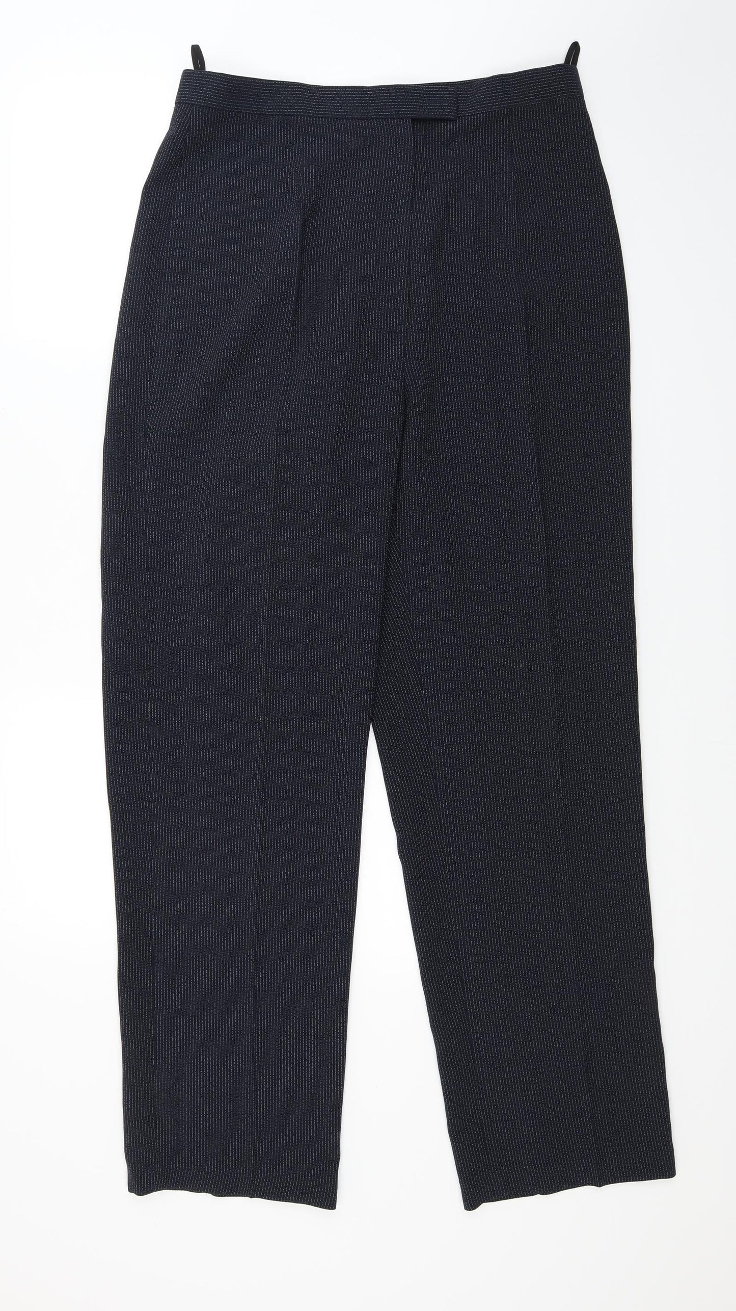 Tagg Womens Grey Striped  Trousers  Size 16 L28 in