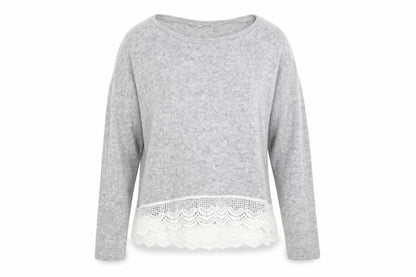 Preworn Womens Grey  Knit Pullover Jumper Size M