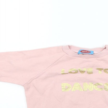 Rhubarb Girls Pink   Pullover Sweatshirt Size 3-4 Years  - Love to dance