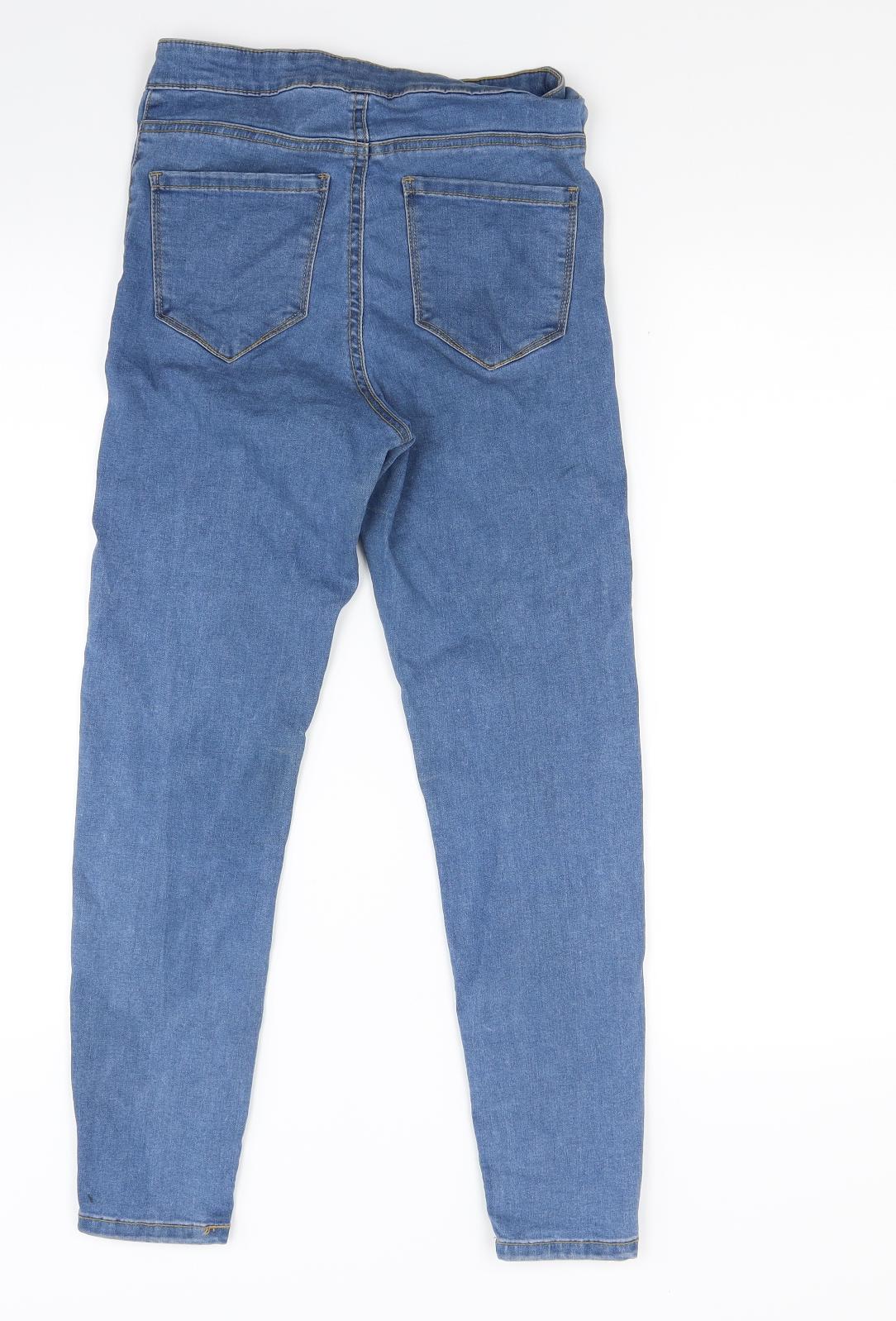 Primark Womens Blue  Denim Skinny Jeans Size 6 L24 in